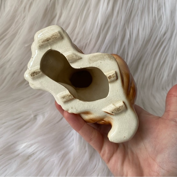 Vintage Royal Copley Ceramic Terrier Puppy Dog Sitting Brown Figurine 50’s Cute - Picture 7 of 9